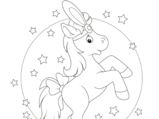 coloriage poney