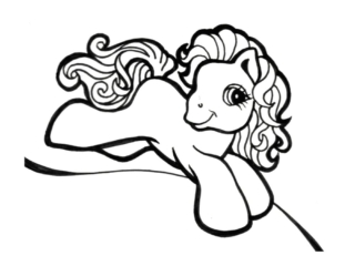 coloriage poney
