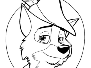 coloriage robin des bois (11) dessin robin des bois