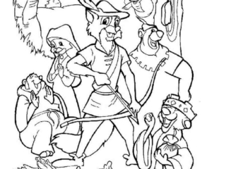 coloriage robin des bois (12) coloriage robin des bois