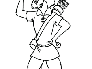 coloriage robin des bois (2) coloriage robin des bois