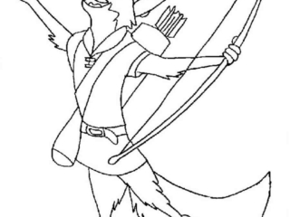 coloriage robin des bois (5) dessin robin des bois