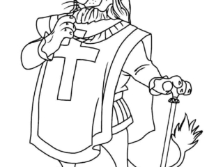 coloriage robin des bois (6) dessin