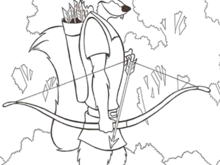 coloriage robin des bois (8) robin des bois à colorier