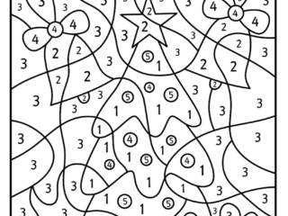 coloriage sapin (19) coloriage sapin par numéro