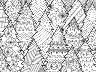 coloriage sapin (28) coloriage sapins