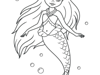 coloriage sirène (10) coloriages sirène