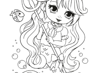 coloriage sirène (11) sirène coloriage