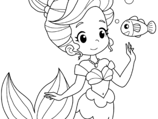 coloriage sirène (4) coloriage sirène