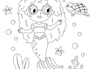 coloriage sirène (5) coloriage sirène