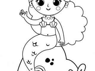 coloriage sirène (8) coloriage sirène
