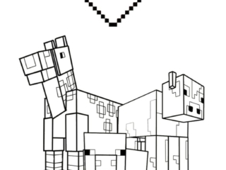 coloriage animaux Minecraft