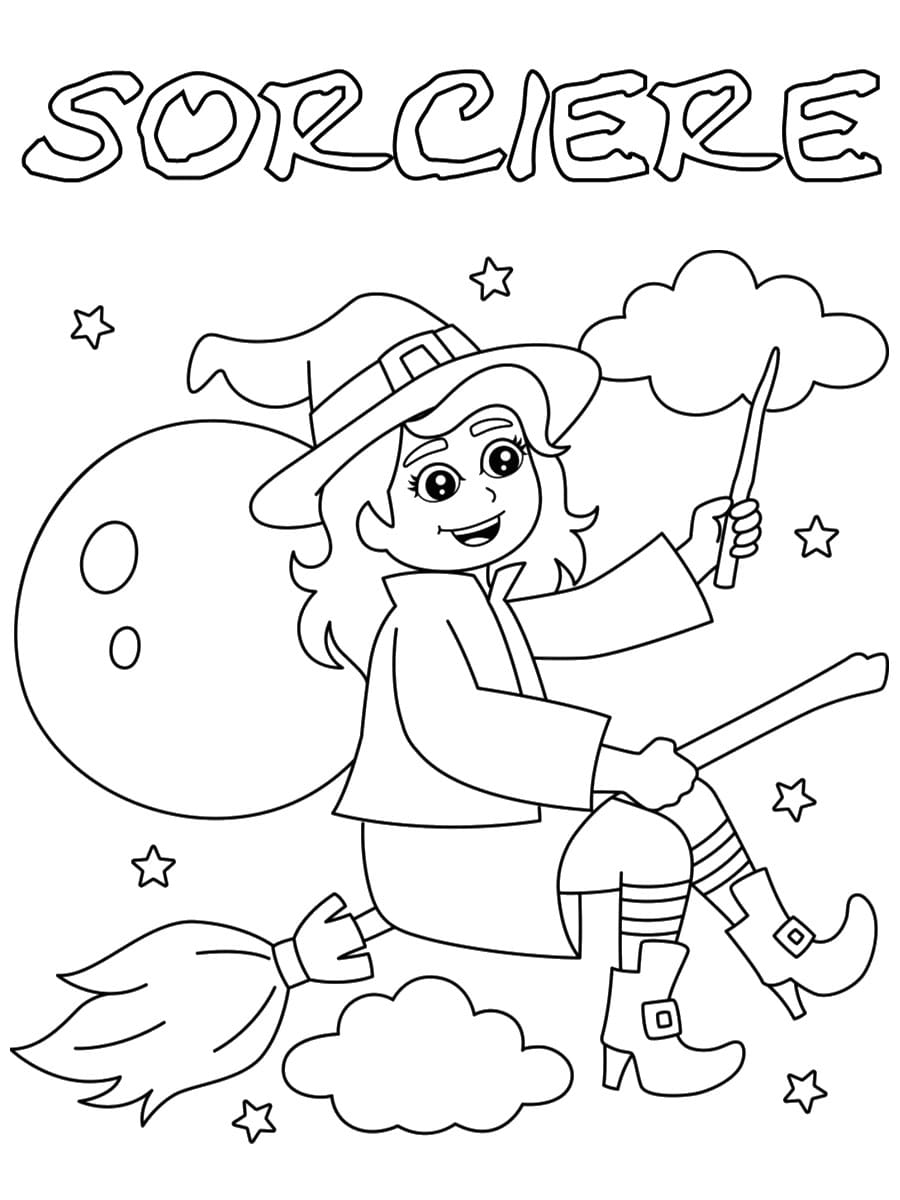 Coloriage Sorci re 30 Dessins Imprimer