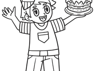 coloriage anniversaire