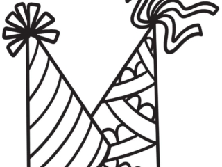 coloriage chapeaux anniversaire