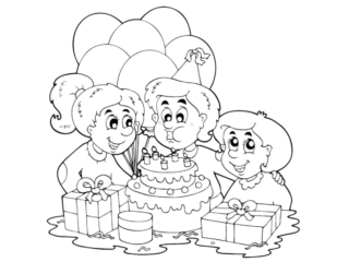 coloriage anniversaire