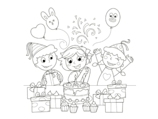 coloriage anniversaire