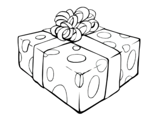 coloriage cadeau
