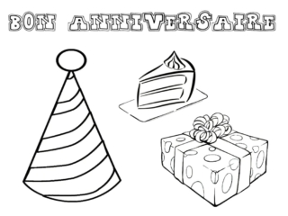 coloriage anniversaire