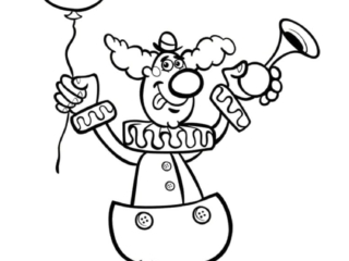 coloriage clown