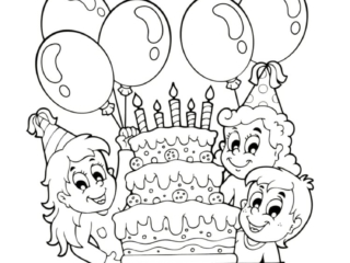coloriage anniversaire