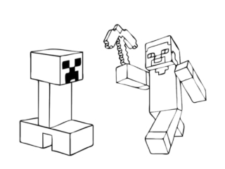 coloriage minecraft