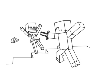 coloriage minecraft
