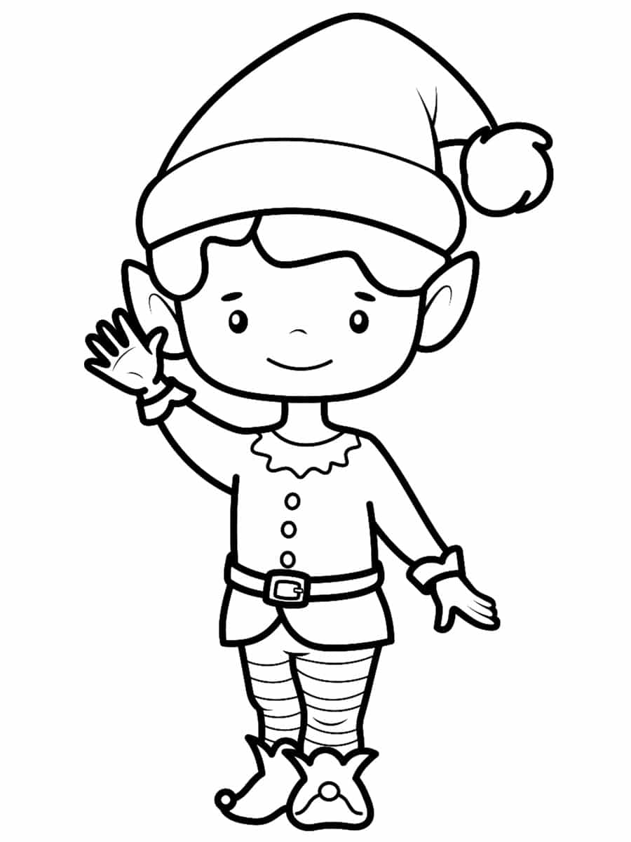 Coloriage lutin de Noël : 30 dessins à imprimer !