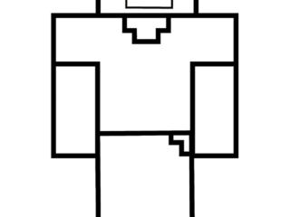 coloriage steve Minecraft