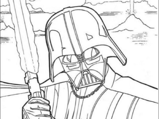 coloriage sark vador