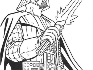 coloriage dark vador