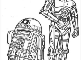 coloriage robots star wars