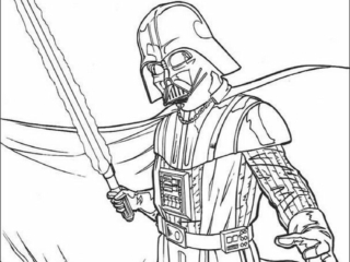 coloriage dark vador