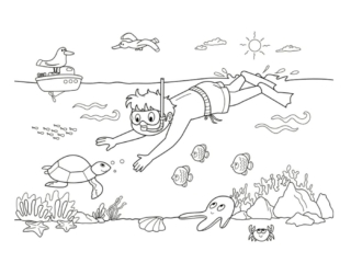 coloriage mer