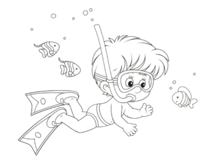 coloriage mer