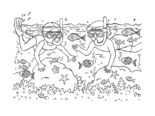coloriage mer