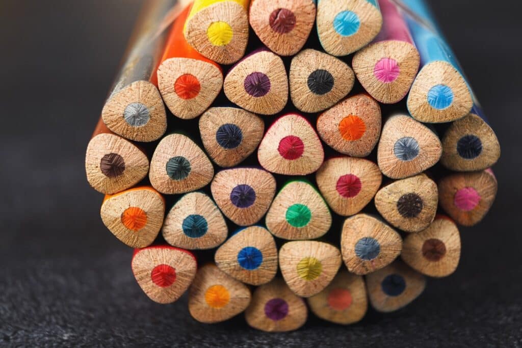 pot de crayons couleur