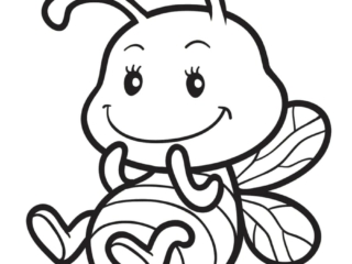 coloriage-abeille-6 coloriage abeille