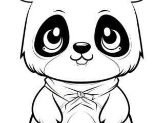 dessin kawaii panda