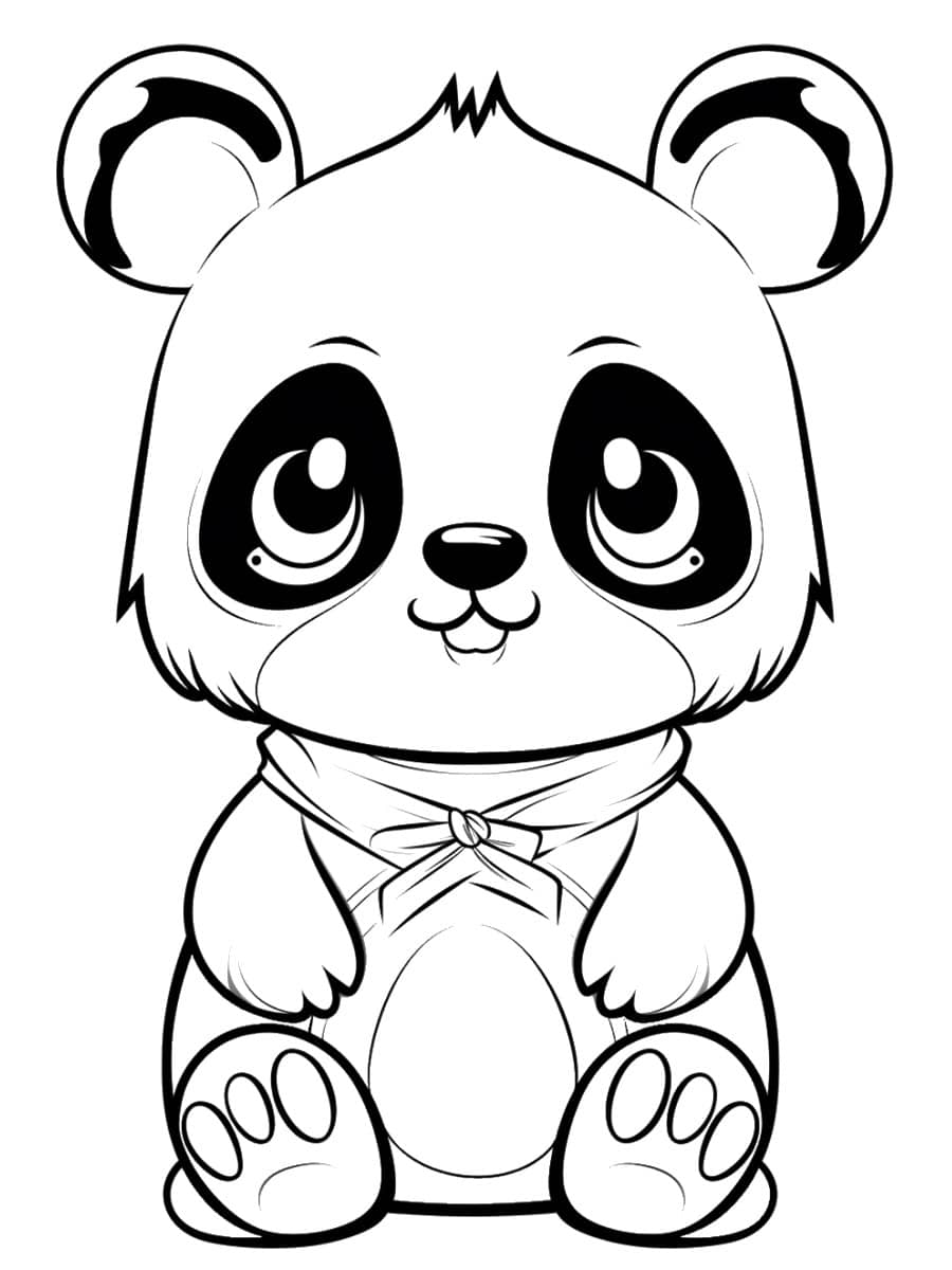 dessin kawaii panda