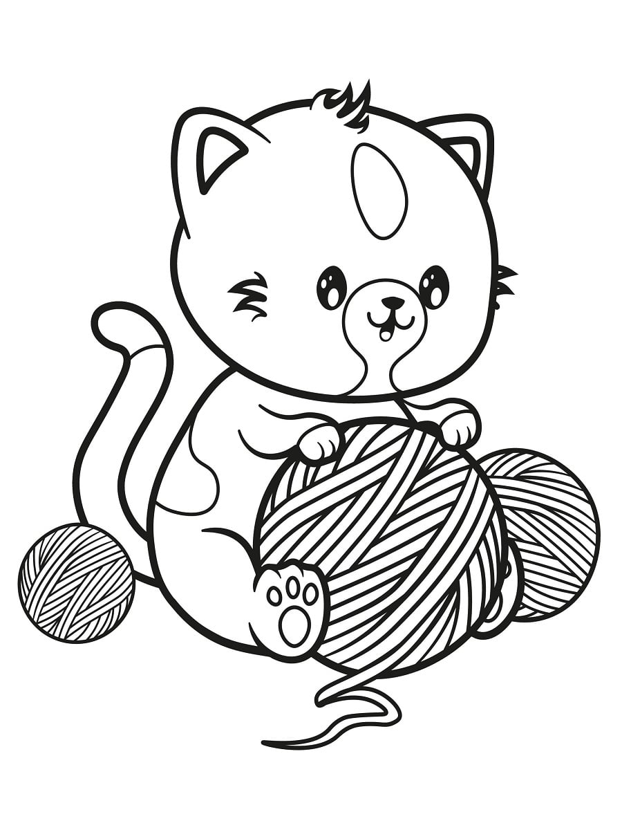 Coloriage chat - Dessin chat a imprimer - 11 - RDVLudique