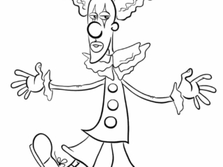 coloriage cirque (2) coloriage clown