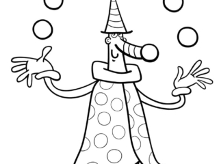 coloriage cirque (3) coloriage jongleur