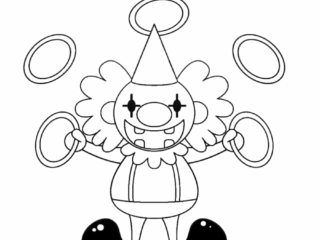coloriage cirque (35) coloriage clown