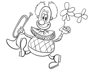coloriage cirque (48) coloriage clown