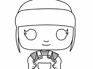 coloriage minion agnès