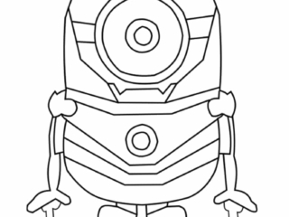 coloriage minion iron man