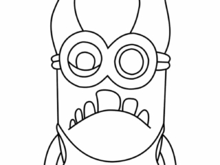 coloriage minion méchant