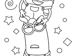 coloriage de minion