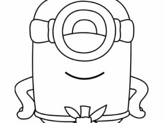 coloriage minion au naturel